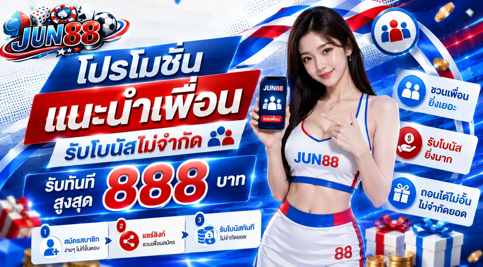 โปรโมชั่น 3 jun88