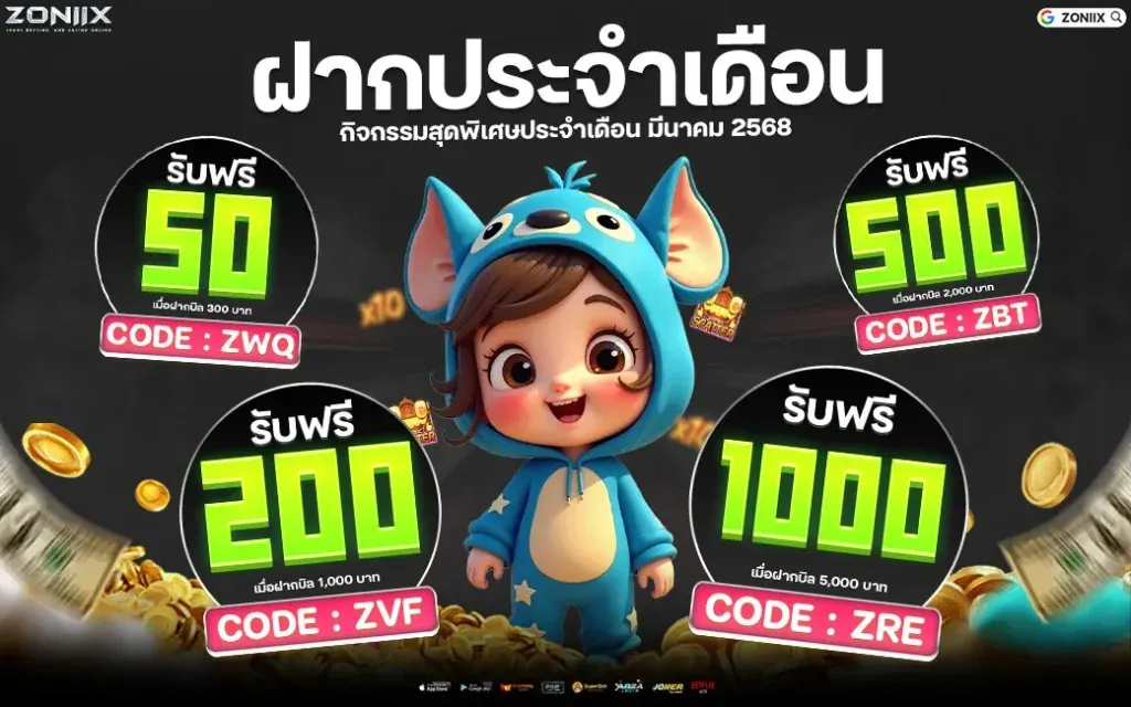 โปรโมชั่น 2 zoniix