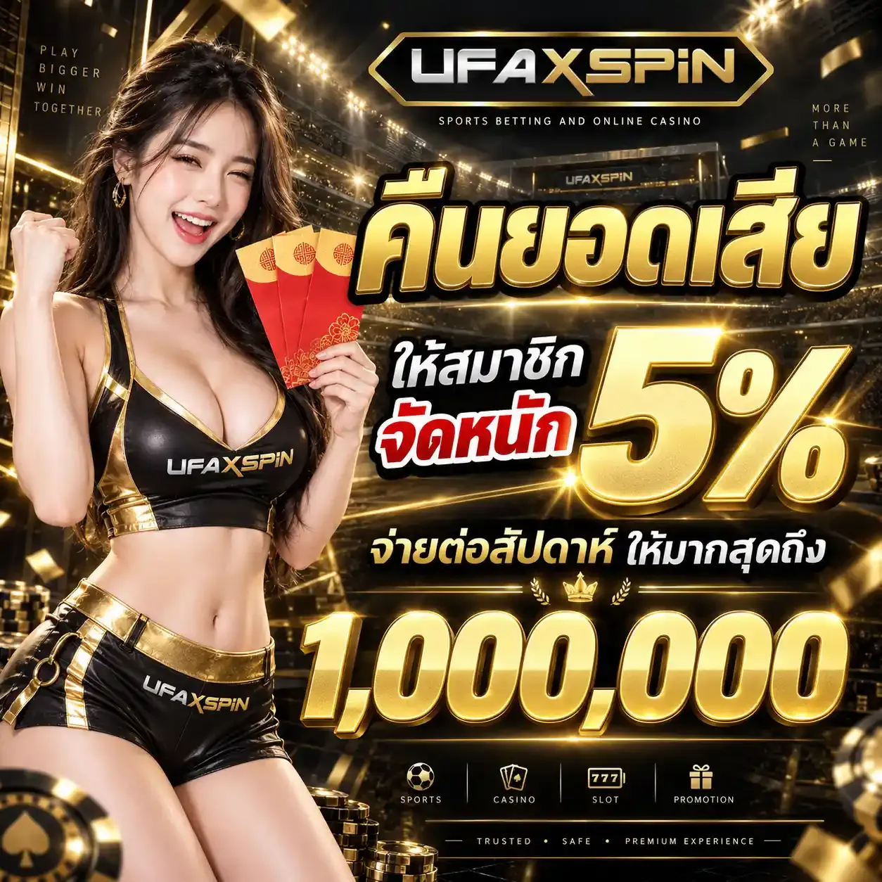 โปรโมชั่น 3 ufaxspin