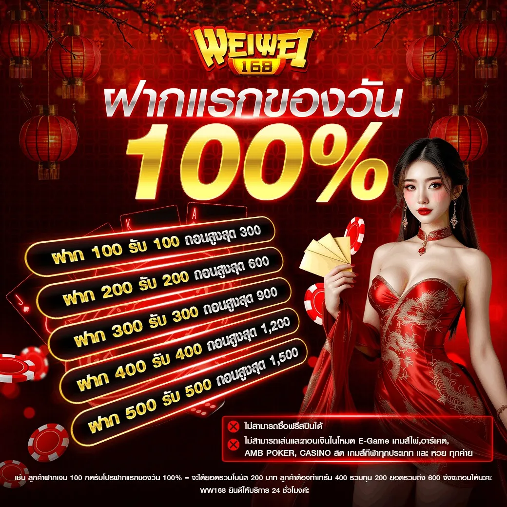 โปรโมชั่น 1 weiwei168