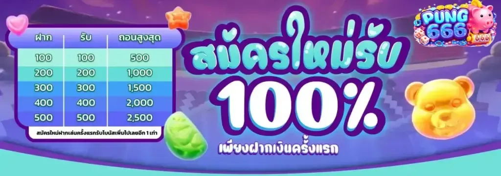 โปรโมชั่น 3 pung666