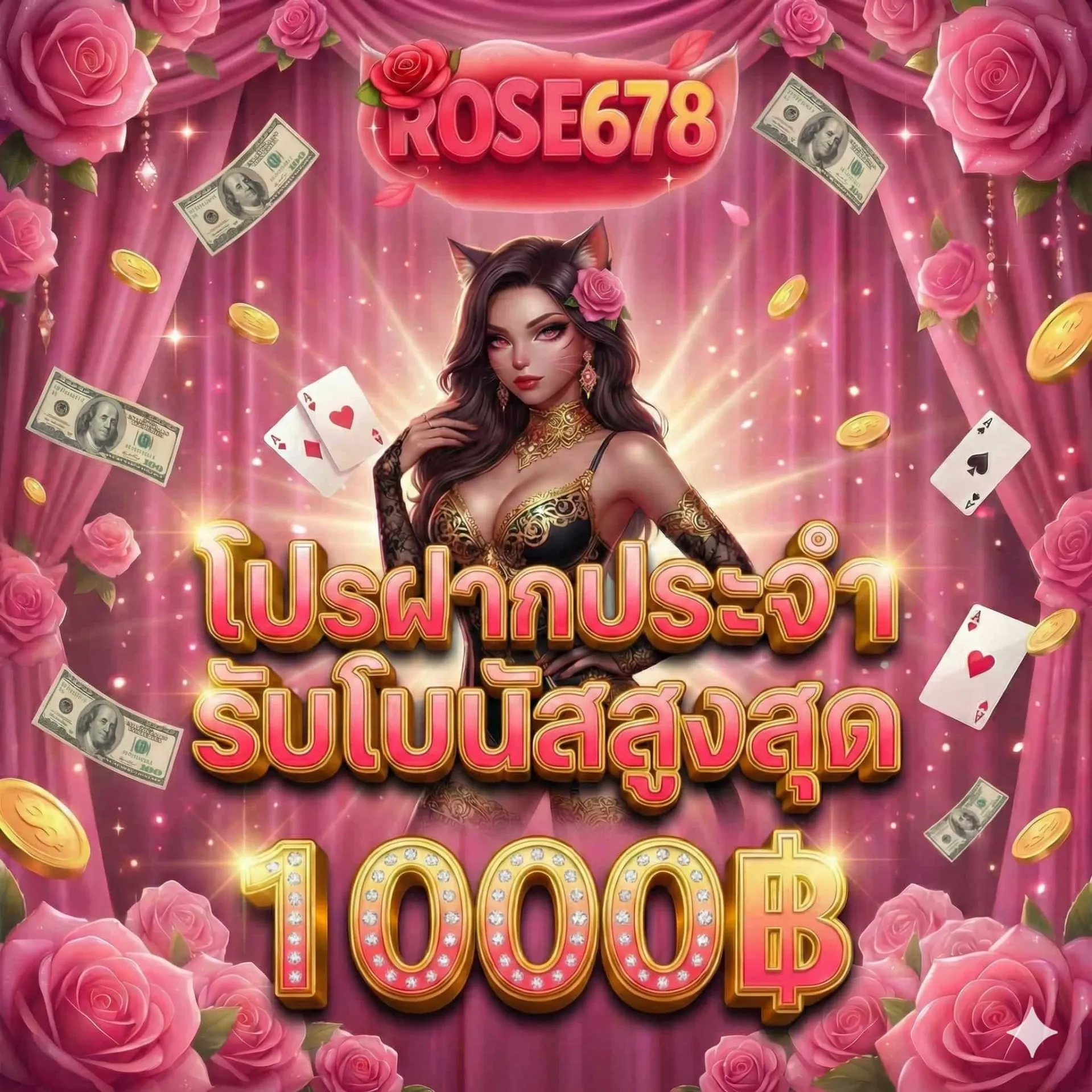 โปรโมชั่น 3 rose678