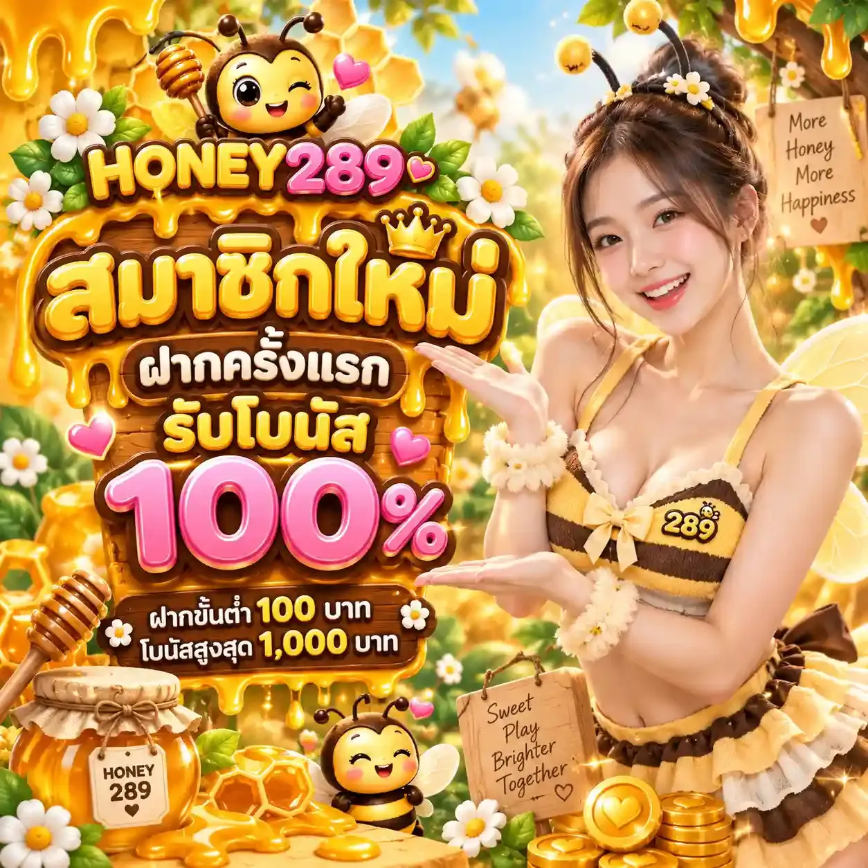 โปรโมชั่น 2 honey289